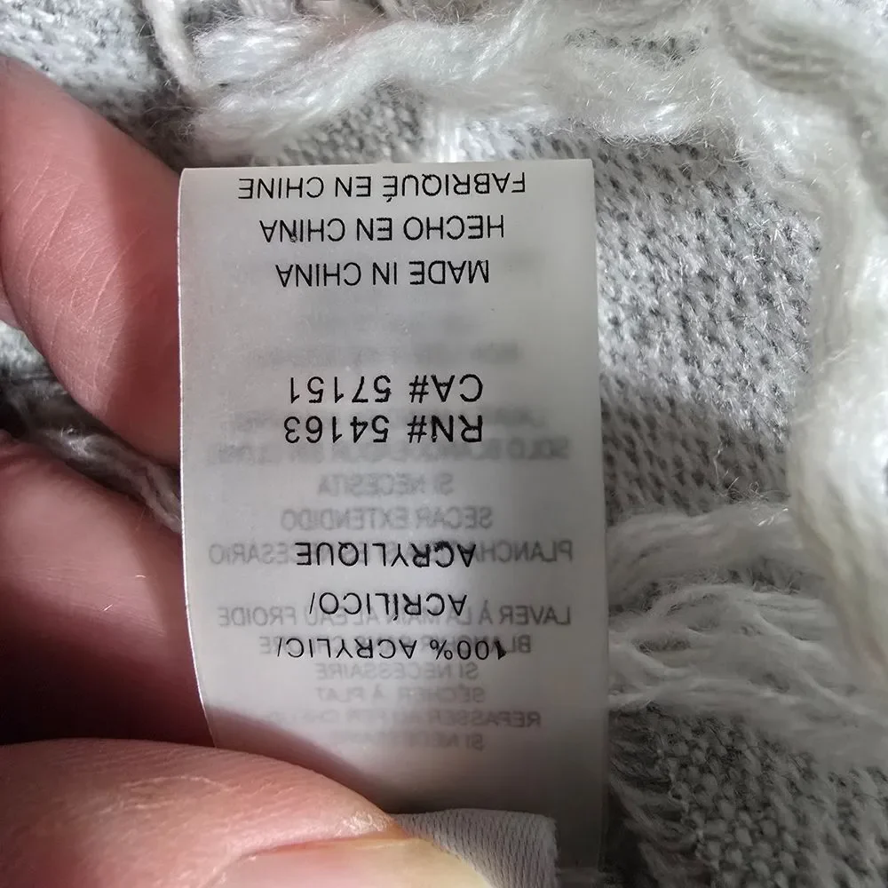 Calvin Klein Light Gray Textured Scarf
